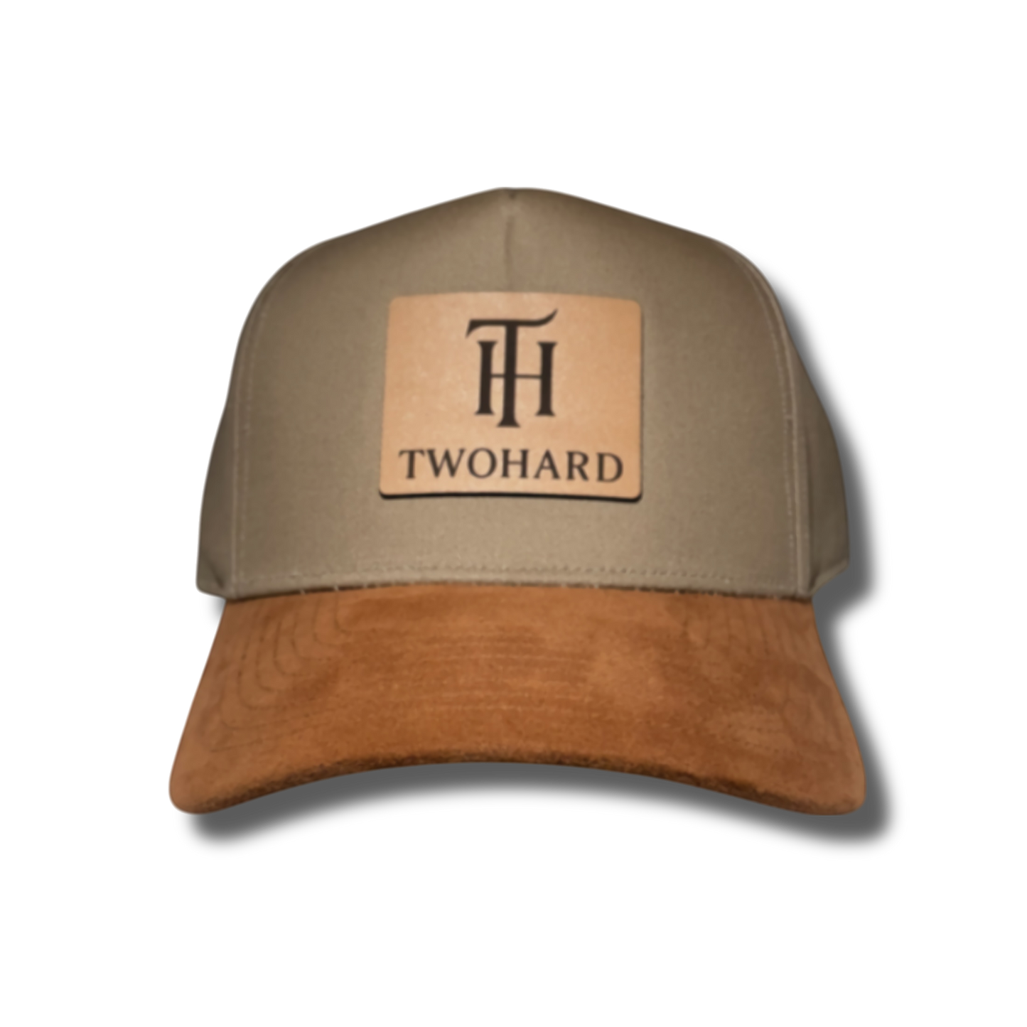 Tw2hard Leather patch Suede brim Snapback Hat