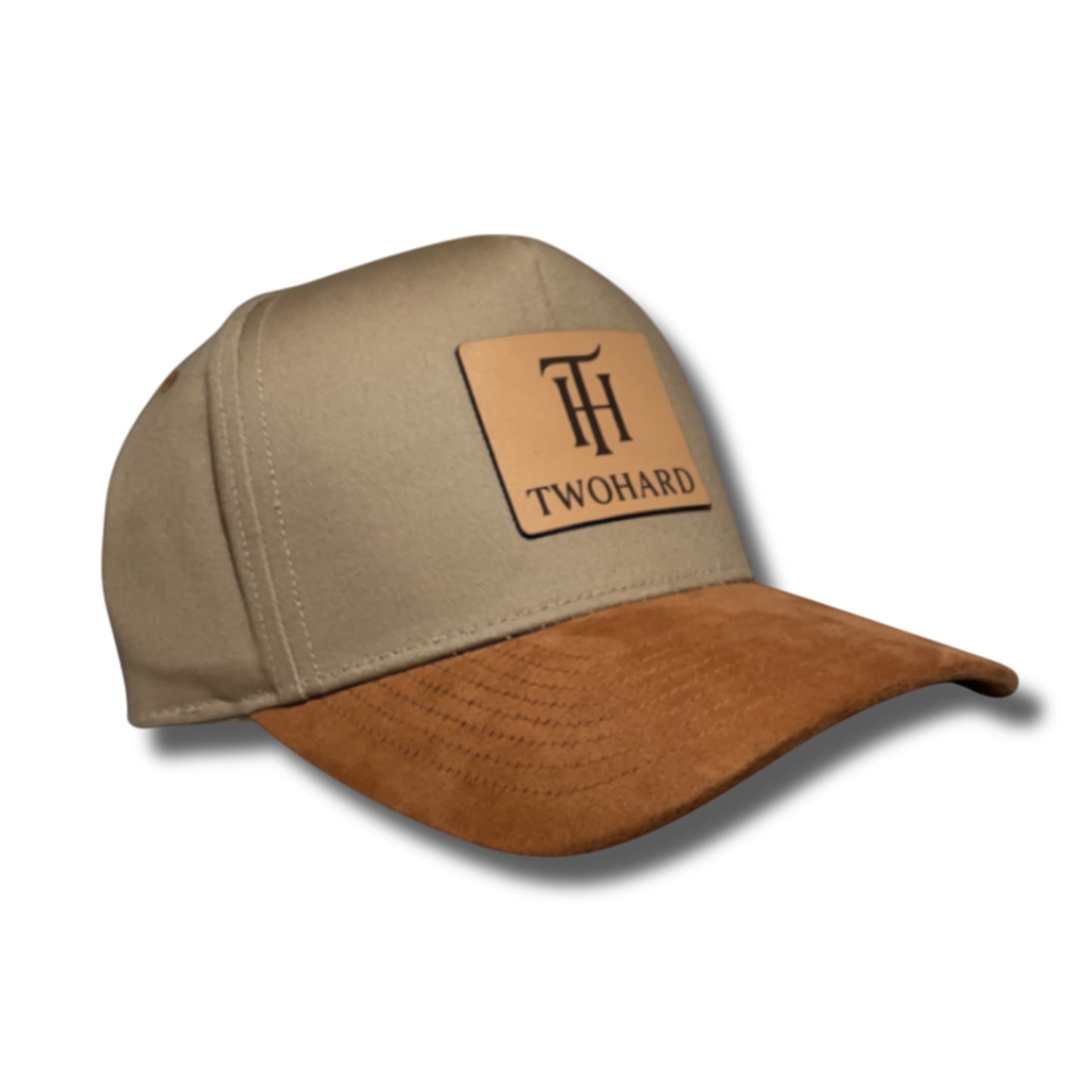 Tw2hard Leather patch Suede brim Snapback Hat
